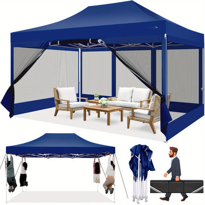 Pop-Up Partytent – Vouwtent – Paviljoen – Tent Met Muskietennet – Aluminium Frame – 3x4,5 Meter