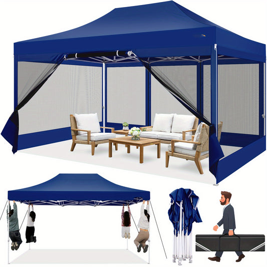 Pop-Up Partytent – Vouwtent – Paviljoen – Tent Met Muskietennet – Aluminium Frame – 3x4,5 Meter