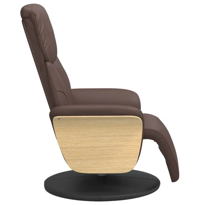 Relaxfauteuil – Relaxstoel – Loungefauteuil – Draaifauteuil – Verstelbare Fauteuil – Kunstleer – 360° Draaibaar – Verstelbare Rugleuning 105-125°
