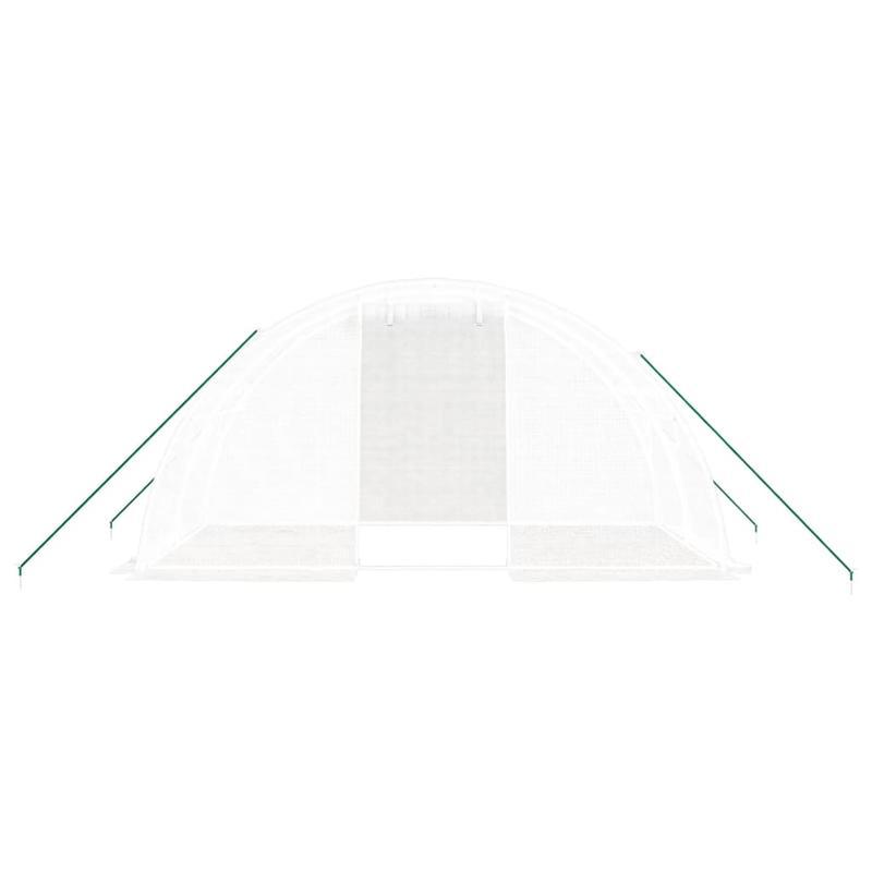 Kweekkas – Serre – Plantenkas – Groentekas – Tuinkas – Wit Stalen Frame – 8 m² Oppervlakte – 4x2x2 Meter Groot