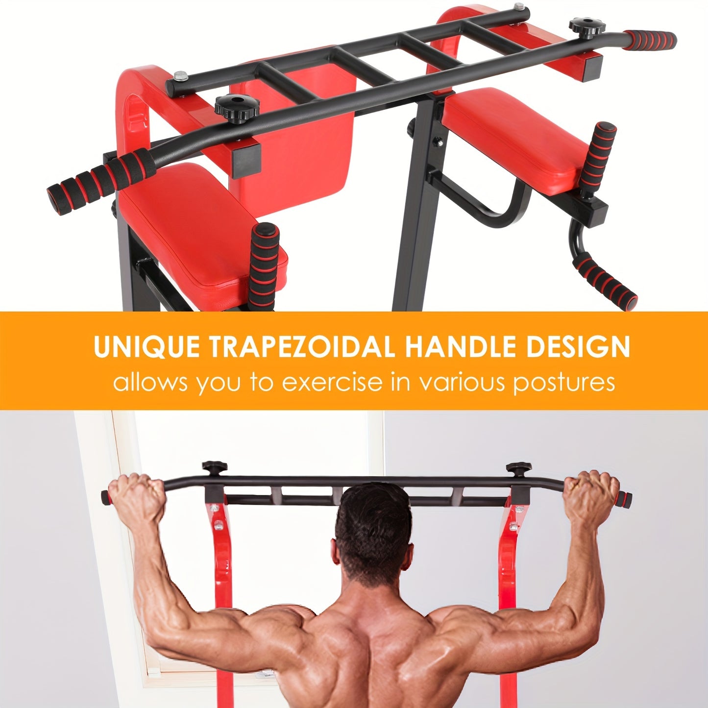 Pull-up Bar – Optrekstang – Fitness Stang – Training Bar – Thuis Fitness Apparatuur – Multifunctioneel – Draagvermogen Tot 200KG