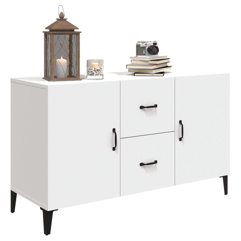 Sideboard – Dressoir – Kast – Opbergmeubel – Wandkast – Wit – Treated Wood – 100x36x60 cm – Sterk en Vochtbestendig