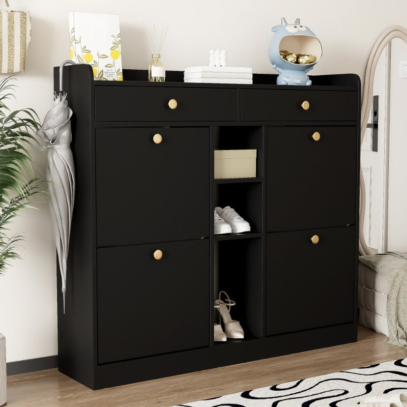 Schoenenkast – Schoenopberger – Schoenencabinet – Schoenenrek – Opbergkast – Metaal Frame – Ruimtebesparend Ontwerp 110x26x100cm