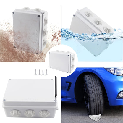 Waterdichte ABS Elektrische Behuizing – Stof- en Zanddicht – Voor Buiten, Beveiligingscamera’s en Thuisdecoratie – Wit, Robuust en Afgedicht