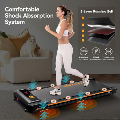 Loopband – Wandelband – Walking Pad – Treadmill – Hometrainer – Inklapbaar En Compact – 0-6 Km/u Met Hellingsfunctie – Draagvermogen 120 Kg