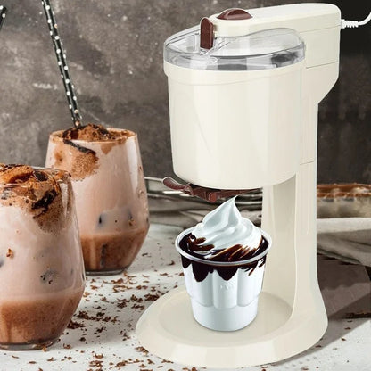IJsmachine – Ijsmaker – Sorbetmaker – Yoghurtijsmachine – 1 Liter Inhoud – Voedselveilig Aluminium – Stil En Energiezuinig