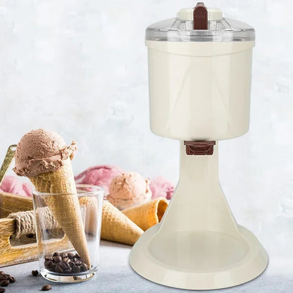 IJsmachine – Ijsmaker – Sorbetmaker – Yoghurtijsmachine – 1 Liter Inhoud – Voedselveilig Aluminium – Stil En Energiezuinig