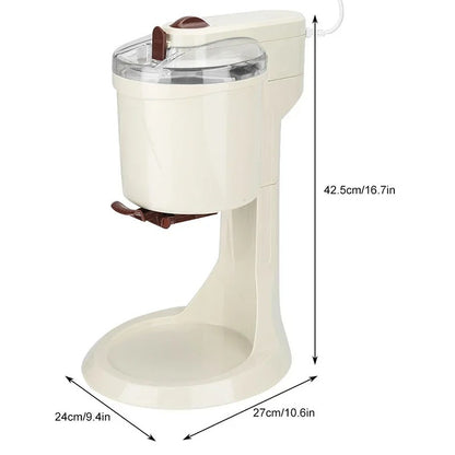 IJsmachine – Ijsmaker – Sorbetmaker – Yoghurtijsmachine – 1 Liter Inhoud – Voedselveilig Aluminium – Stil En Energiezuinig
