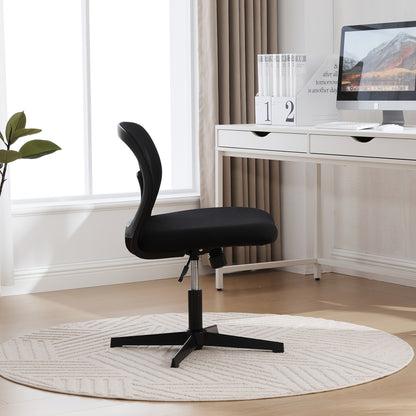 Ergonomische Bureaustoel – Bureaustoel – Computerstoel – Stoel Voor Bureau – Werkstoel – Verstelbare Hoogte – Kruisvormige Rugleuning – Comfortabele Schuimvulling – Zwart