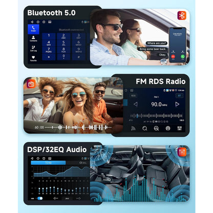 Android 7-Inch Multimedia Radio – Autoradio – Navigatiesysteem – Infotainmentsysteem – CarPlay Radio – 4G+64G Geheugen – Draadloos CarPlay & Android Auto – Android EQ AI DSP Geluidsverwerking