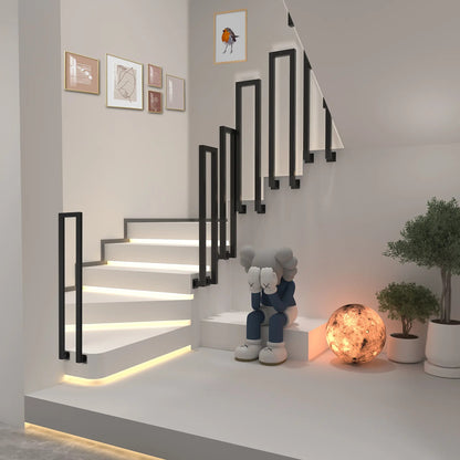 Trapleuning – Leuning, Handgreep, Trapleuning Hoek, Balkonleuning – Verstelbaar 85-100 cm – Roestvrij Staal – U-Vormig Design