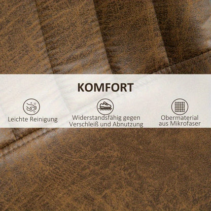 Barkrukken – Barstoelen – Barstoelen Set – Keukenstoelen – Krukken – Verstelbaar 43-110 cm – 360° Draaibaar – Polyester Bruin