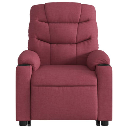 Sta op stoel – Relaxfauteuil – Elektrische stoel – Verstelbare fauteuil – Ergonomische stoel – Elektrische opsta-functie – Wijnrode stof