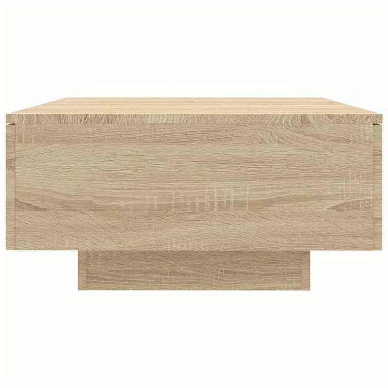 Salontafel – Woonkamertafel – Bijzettafel – Koffietafel – Tafel – Eiken – Uitklapbaar Blad – Verstopte Opbergruimte