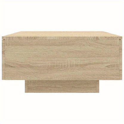 Salontafel – Woonkamertafel – Bijzettafel – Koffietafel – Tafel – Eiken – Uitklapbaar Blad – Verstopte Opbergruimte