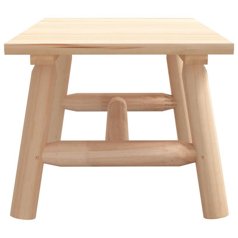Solid Acacia Wood Coffee Table - Modern Farmhouse Living Room Center Table, Heavy-Duty Rectangular Side Table with Easy Assembly, Indoor/Outdoor use, Natural Wood Grain Finish for Living Room, Patio, Office - Sturdy Furniture