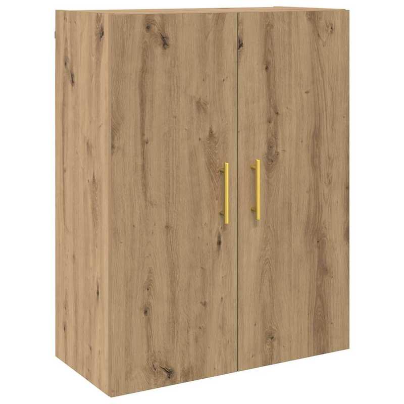 Wandkast – Muurkast – Opbergkast – Wandrek – Opbergmeubel – Bruin Eikenhout – Ruimtebesparend Design – Massief Eikenhout