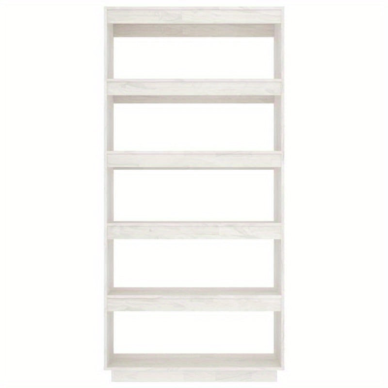 Bookshelf/Room Divider 80X35X167 Cm Made of Solid Pine Wood in White
