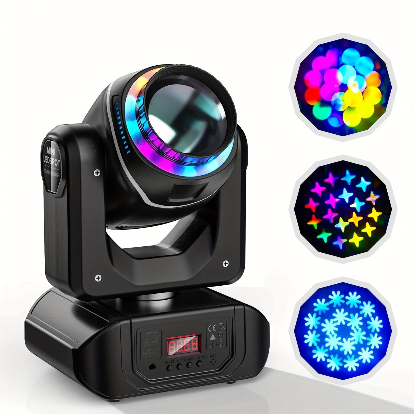 Moving Head Licht – LED Stage Spot – DJ Verlichting – RGBW Beam Lamp – Prism Gobo Effect – 270W RGBW LED – DMX512 Met Geluidsactivatie