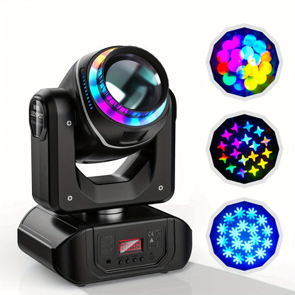 Moving Head Licht – LED Stage Spot – DJ Verlichting – RGBW Beam Lamp – Prism Gobo Effect – 270W RGBW LED – DMX512 Met Geluidsactivatie