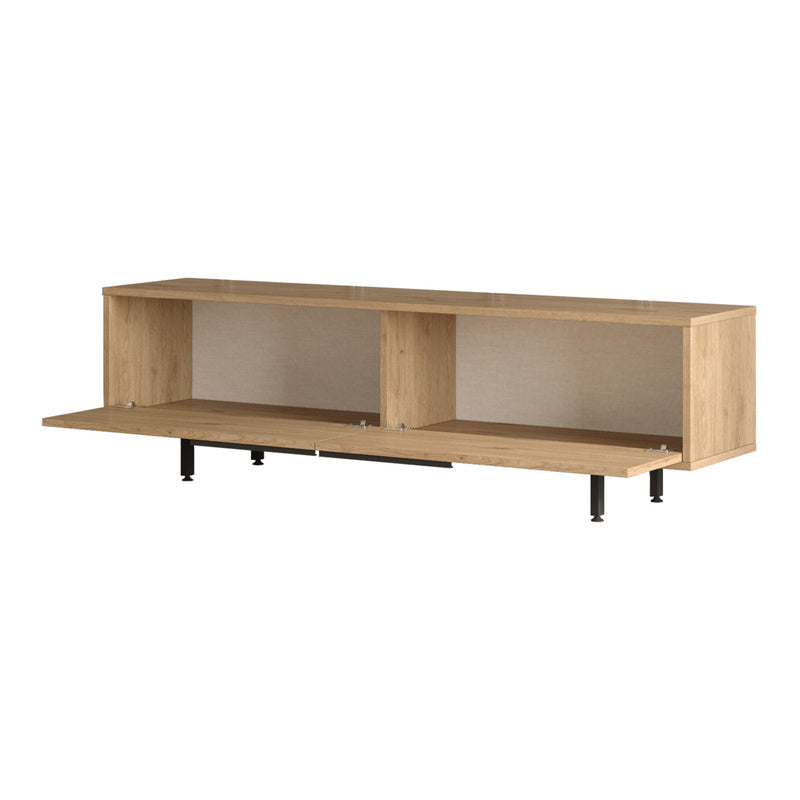 Kast – Opbergkast – Dressoir – TV Meubel – Kledingkast – 2 Deuren – Eikenhout Spaanplaat – 160x36x45 cm