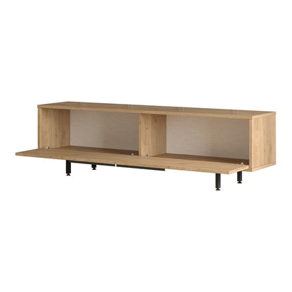 Kast – Opbergkast – Dressoir – TV Meubel – Kledingkast – 2 Deuren – Eikenhout Spaanplaat – 160x36x45 cm