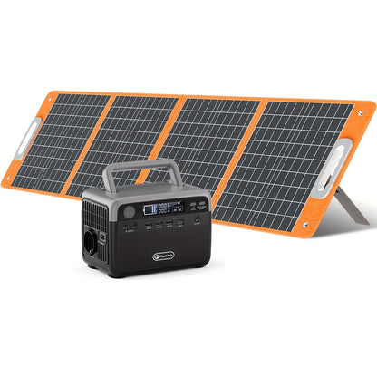 Powerbank – Draagbare Accu – Noodstroomvoorziening – Zonne-energie Generator – Power Station – 230Wh LiFePO4 Batterij – 300W Continu Vermogen