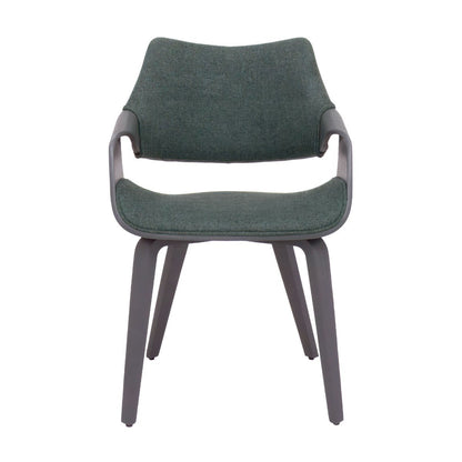 Fauteuil – Zetel – Stoel – Relaxstoel – Leunstoel – Saliegroen Velvet – Plywood Frame – Inclusief Zacht Kussen