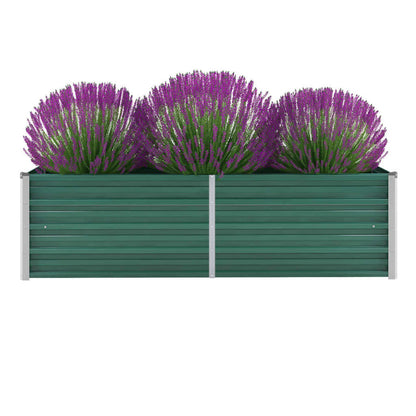 Verhoogde Tuinbak – Bloembak – Plantbak – Tuinborder – Kweekbak – Verzinkt Staal – 160x40x45 cm – Duurzaam Buiten Gebruik – Geschikt Voor Kruiden En Bloemen