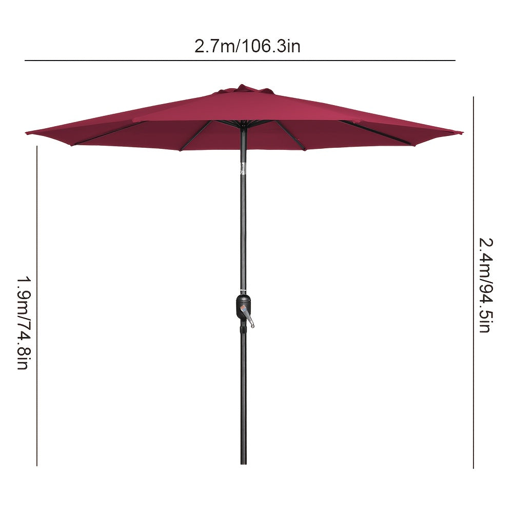 360° Draaibare Zweefparasol – Grote Vierkante Buitenparasol met Ijzeren Frame – Beige/Rood/Khaki/Donkergroen/Grijs – Ideaal voor Tuin, Terras of Horeca