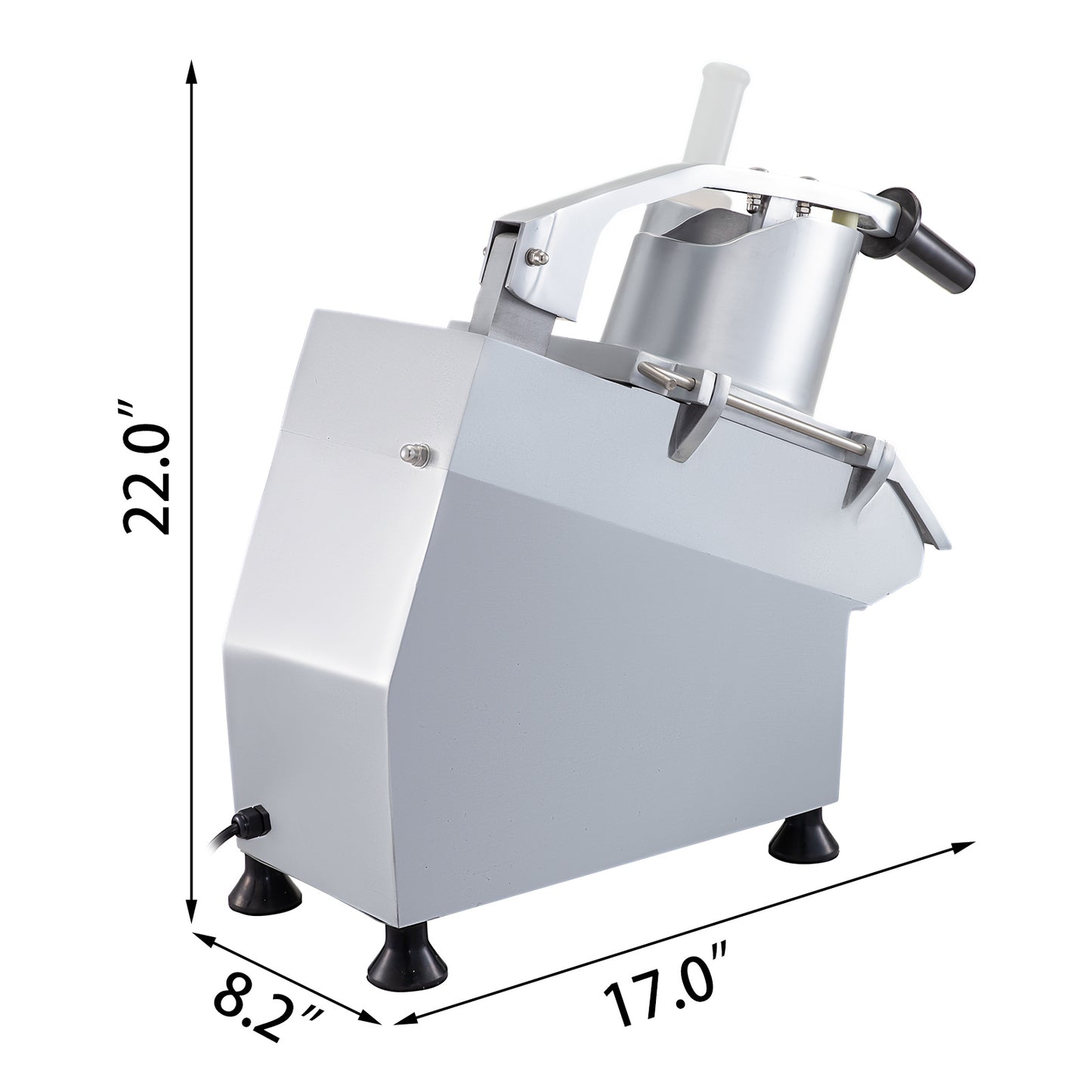 Groentesnijder – Mandoline – Groentehakker – Keukensnijder – Foodprocessor – 550W Krachtig Motor – Roestvrij Staal & Aluminium