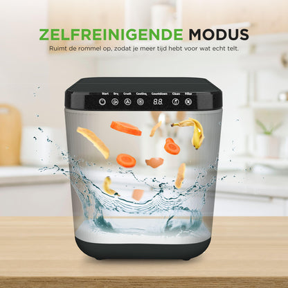 Keukencompostmachine – Compostbak – Composteerder – Afvalvermaler – Compostcontainer – Compact 3 Liter – Geurfilter en Elektriciteitsvrij