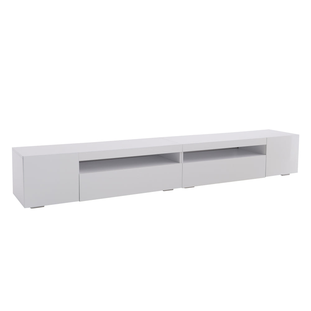 Tvmeubel – Tv Kast – Tv Meubel – Tv Dressoir – Tv Wandmeubel – Wit Mat – Modern Design – MDF 240 cm