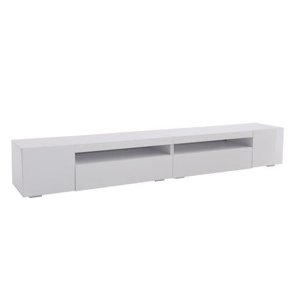 Tvmeubel – Tv Kast – Tv Meubel – Tv Dressoir – Tv Wandmeubel – Wit Mat – Modern Design – MDF 240 cm