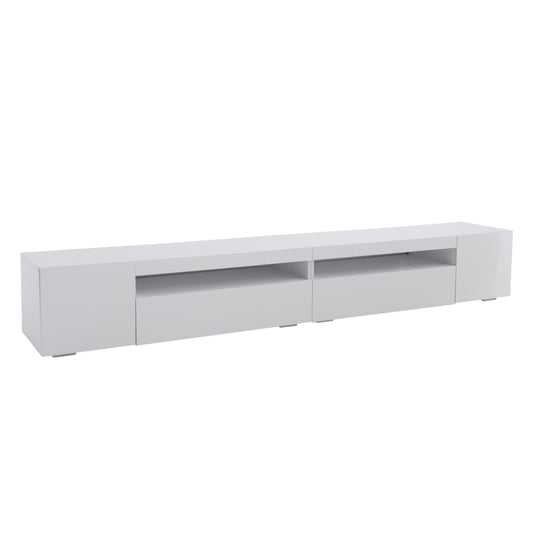 Tvmeubel – Tv Kast – Tv Meubel – Tv Dressoir – Tv Wandmeubel – Wit Mat – Modern Design – MDF 240 cm