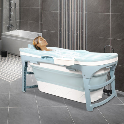 Opvouwbaar bad – Opvouwbare badkuip – Zitbad – Ligbad – Mobiel bad – 149 cm – Compact en ruimtebesparend design – Duurzaam PP en TPE materiaal