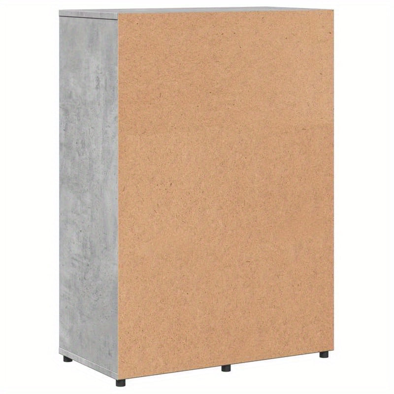Modern Industrieel Dressoir – Opbergkast – Buffetkast – Sideboard – Kast – Grijs Beton – 60x31x84 cm – Massief Hout – Minimalistisch Design
