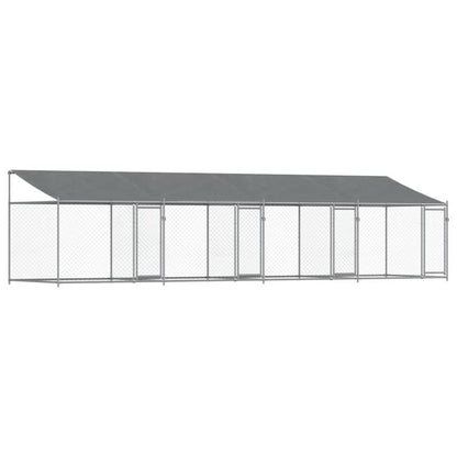 Hondenhok – Hondenhuis – Hondenkennel – Hondenhuisje – Hondenverblijf – Gegalvaniseerd Staal – Weerbestendig Met Dak En Deuren – 80x20x20 cm