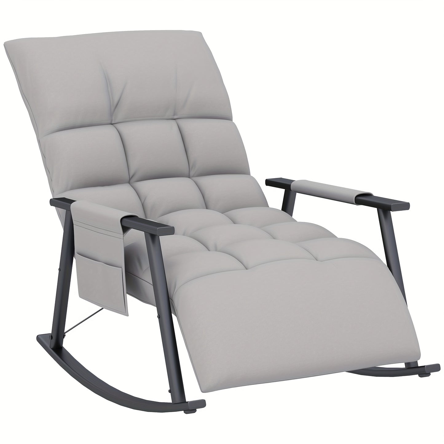 Schommelstoel – Relaxstoel – Fauteuil – Loungestoel – Voedingsstoel – Extra brede Zitting – Handmatig Verstelbare Rugleuning