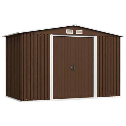 Stalen Tuinschuur – Tuinhuis – Opslagruimte – Berging – Schuur – Mobiel – Tijdelijk – Stevig Alloy Staal – Afmetingen 257x205x178 cm