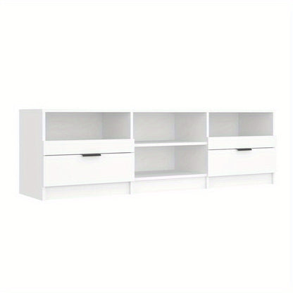 TV meubel – TV kast – Televisiekast – RTV Meubel – Media meubel – Wit MDF hout – 150x33,5x45 cm – Voorgemonteerd
