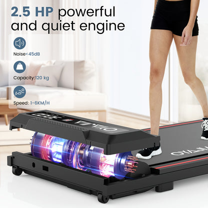 Loopband – Wandelband – Walking Pad – Treadmill – Hometrainer – Inklapbaar – 37,5x90 cm Loopvlak – Draadloze Afstandsbediening en App