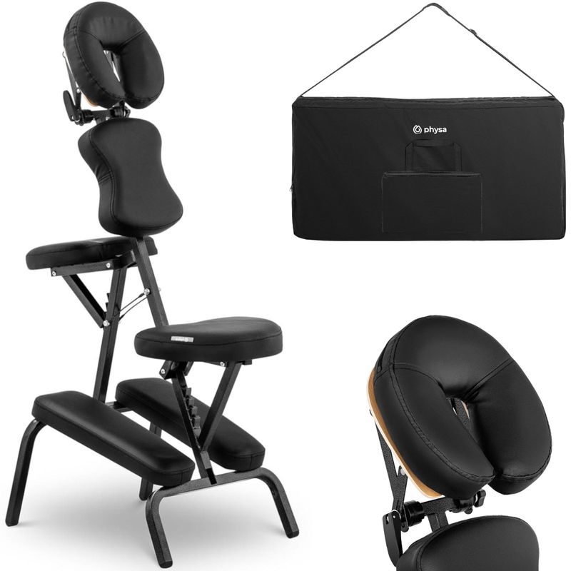 Vouwbare Massagestoel – Massagekruk – Therapie Stoel – Schoonheidssalon Stoel – Tattoo Stoel – Stevig Metalen Frame – Compact & Lichtgewicht