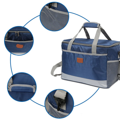 Koel- En Warmhoudtas – Geïsoleerde Koeltas – Picknicktas – Reistasje – 15 Liter – 600D Oxford Stof – Inclusief 2 Koelelementen