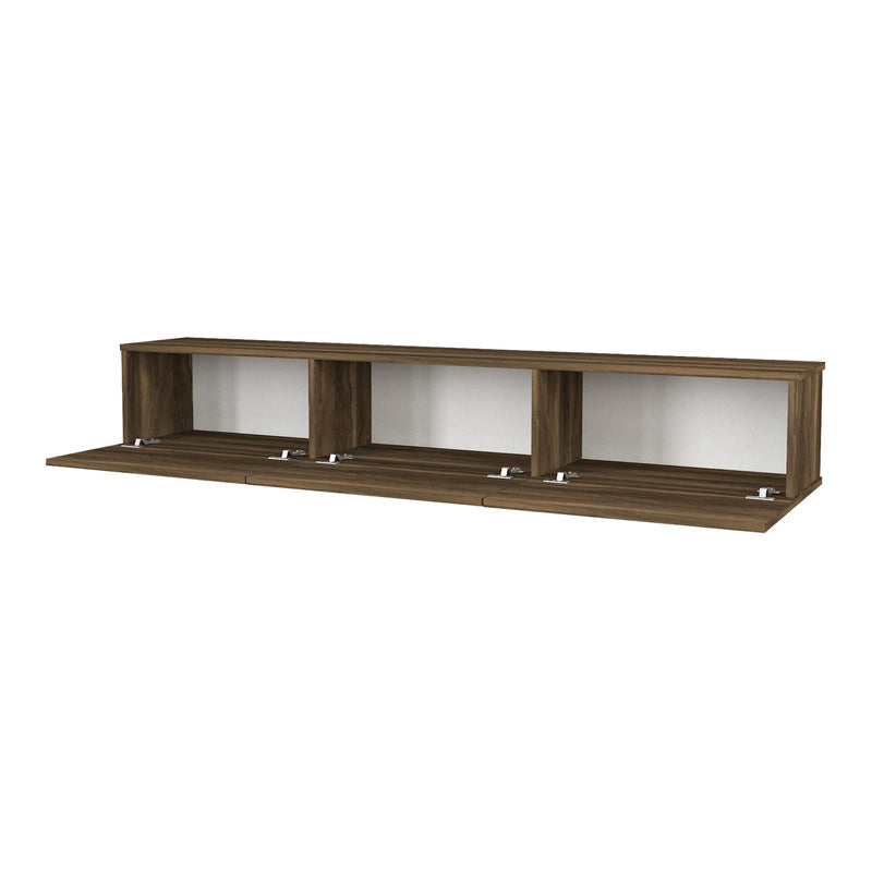 TV Meubel – TV Kast – Televisiekast – Meubel – Media Meubel – Zwevend Ontwerp – 180x31x29,5 cm – Wit Spaanplaat
