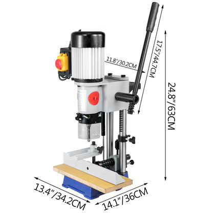 Geleidschaar – Mortise Machine – Vierkantbeitel Machine – Houtbewerking Gereedschap – Vervaardiging Schaar – 370W Krachtige Motor – Veiligheidsschakelaar & Lange Hendel Ergonomisch