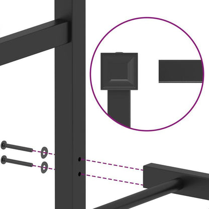 Bedframe – Metalen Bedframe – Verstelbaar Bed – Slaapbank – Bedbodem – 100x200 cm – Robuust Metaal – Eenvoudige Montage