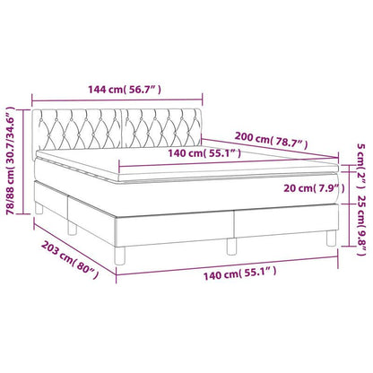 140x200cm Dark Gray Slatted Bed Base with Mattress - Multifunctional Integral Bed Frame, Classic Style, No Electricity Needed, Easy Assembly, Durable & Comfortable Sleep Solution for Small Family Bedrooms, Bedroom Furniture,