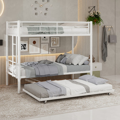 Hoogslaper – Stapelbed – Kinderbed – Metaalbed – Mezzaninebed – Stevig Metalen Frame – Veiligheidsrails Inclusief