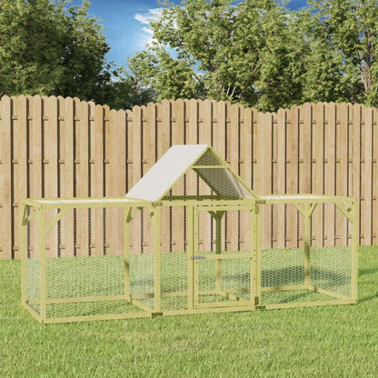 Kippenhok – Kippenren – Pluimveehok – Kippenkooi – Buitenverblijf – Geïmpregneerd Vurenhout – 300x100x150 cm – Weerbestendig & Stevig